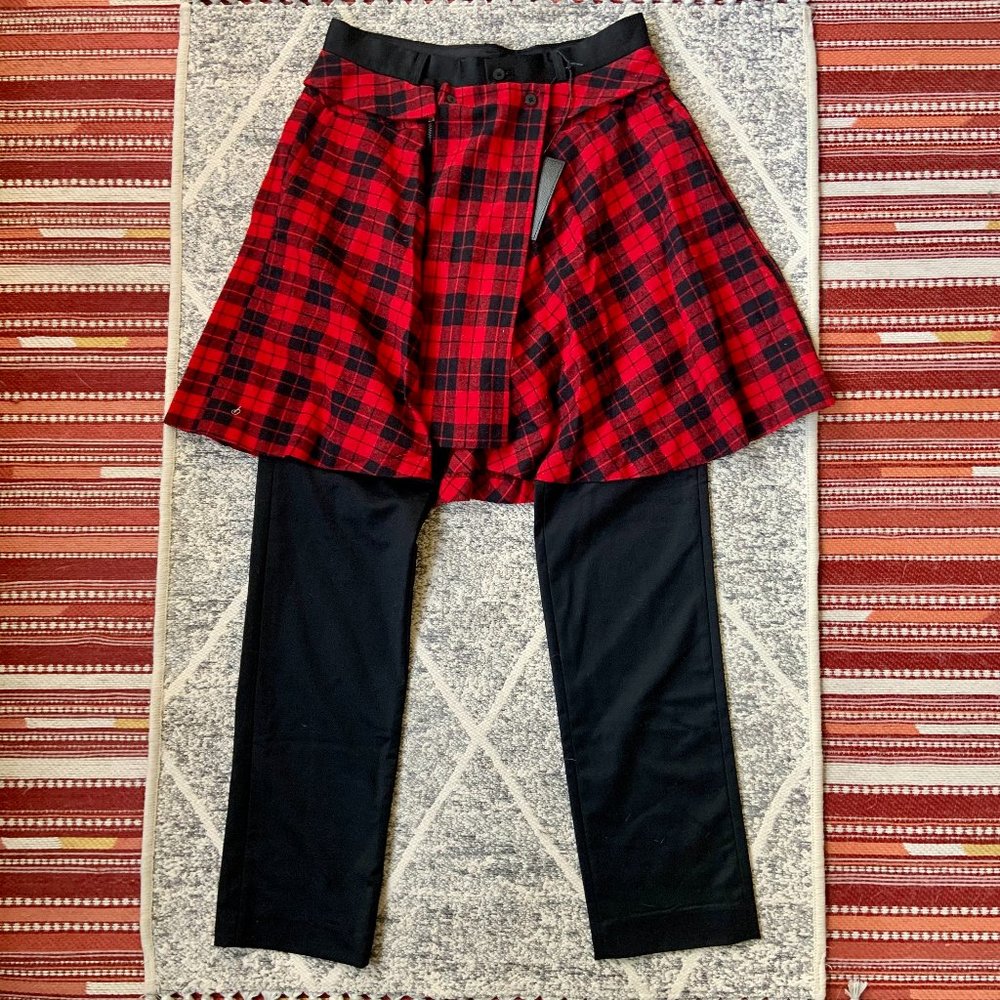 NWT D.Gnak by Kang.D Detachable Skirt Trousers